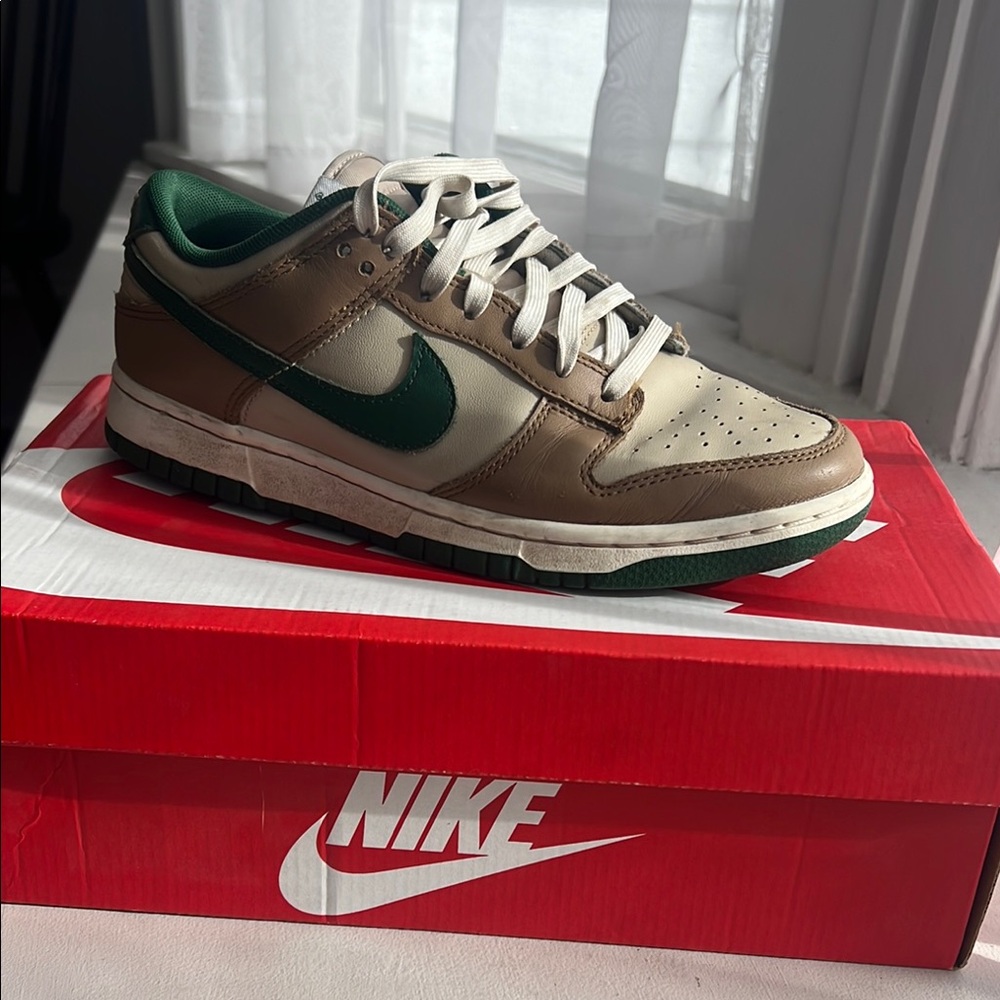 Nike Dunk Low Retro Rattan/Gorge Green-Sail